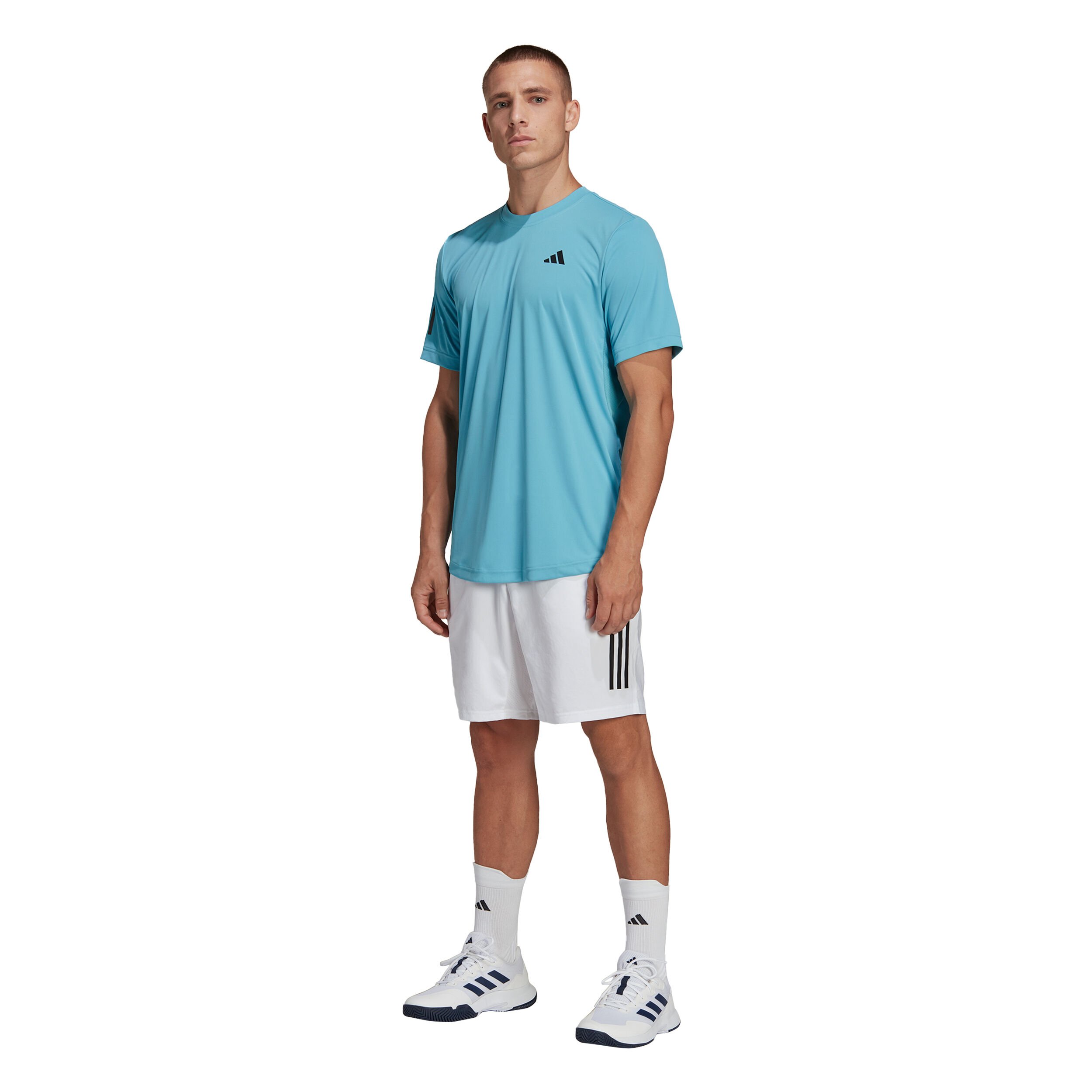 adidas Club 3-Stripes 7in Shorts Hommes - Blanc , Noir