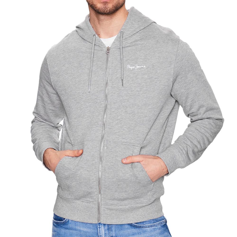 Pepe jeans Sweat Zippé Gris Homme Pepe jeans Edward