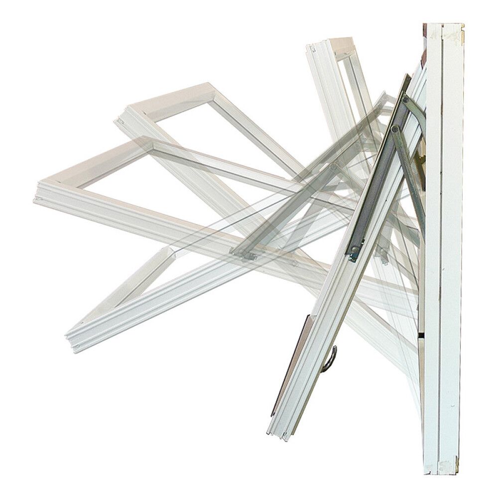 VINDU ULDAL TOPPSVING 10X10 2-GLASS HVIT