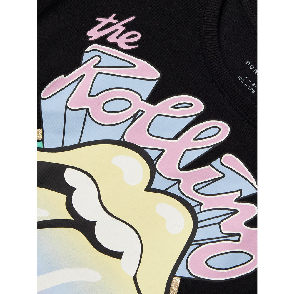Køb Name It Black Dysa Rolling Stones Regular T-Shirt Noos