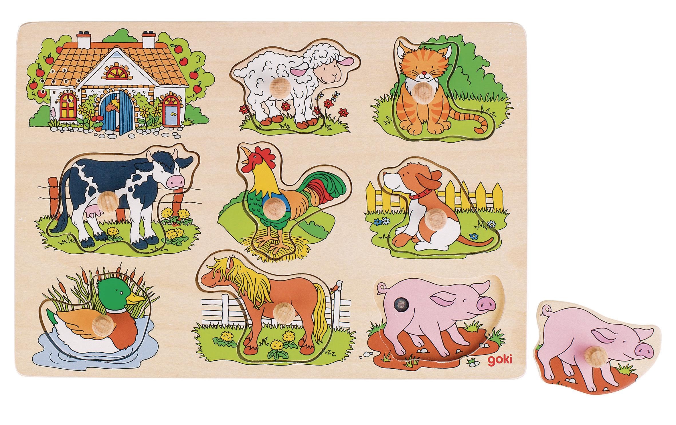 goki Puzzle »Puzzle Tierstimmen«