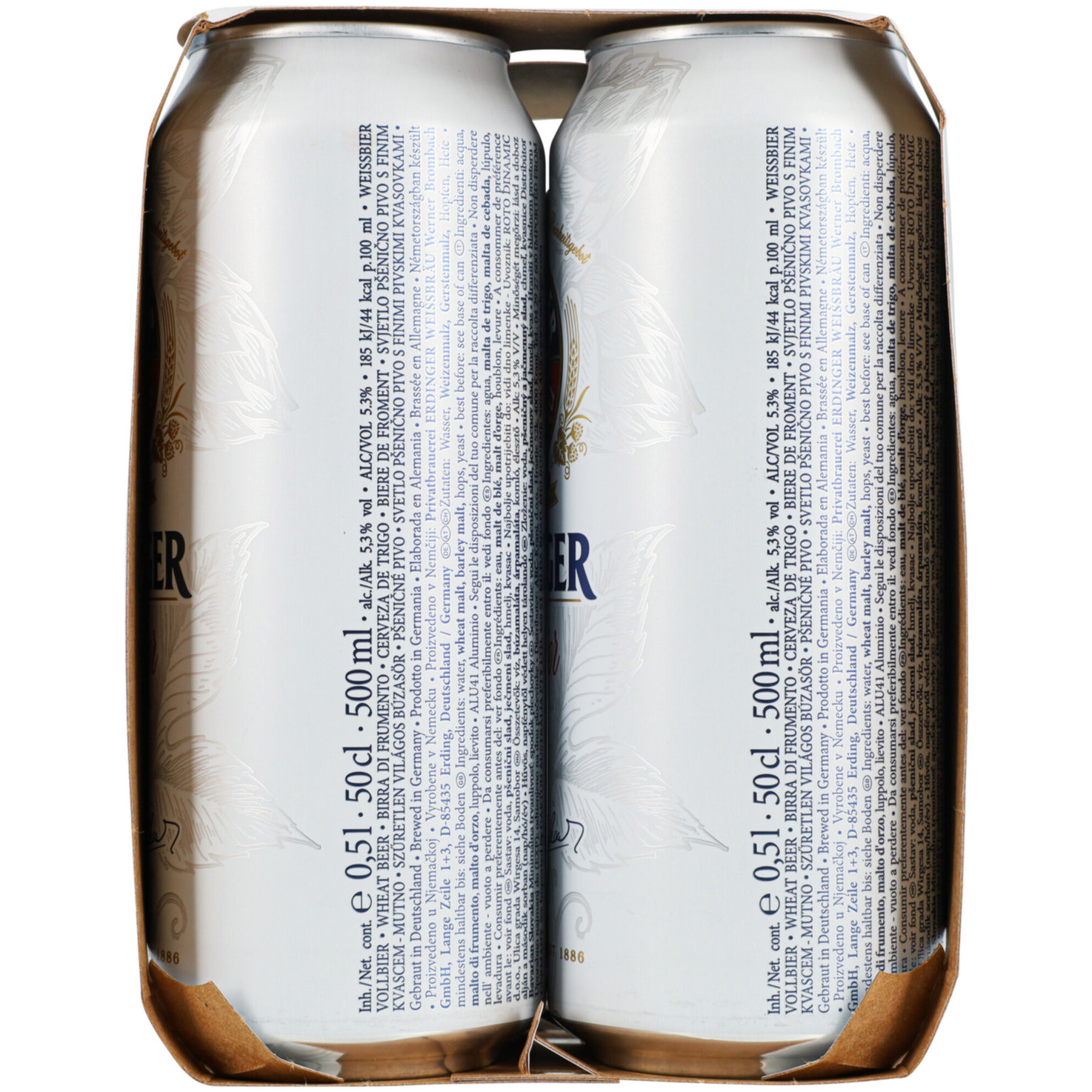 Erdinger Weissbier Dose 4x50cl -200cl