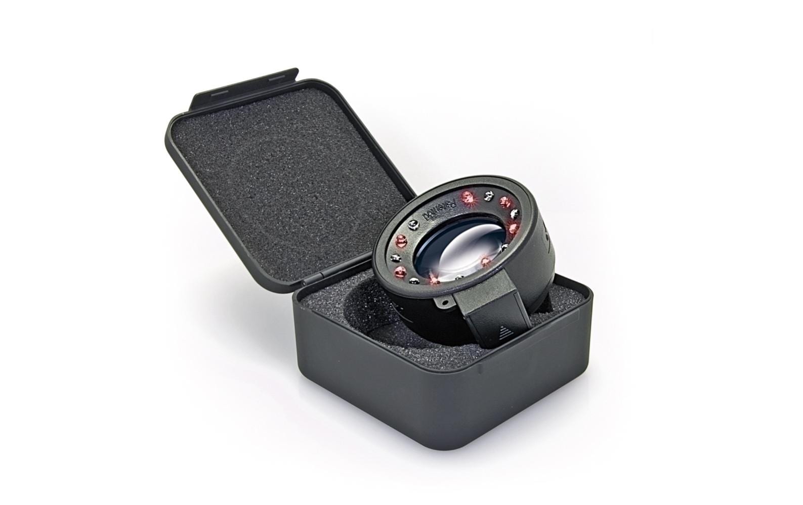 Sensorlupe Quasar R 5x Dark AdaptionLupe mit Helligkeitsanpassung, 14 LEDs und Filtergewinde