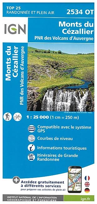 IGN - TOP25 2534OT MONTS DU CEZALIER 1 25 000