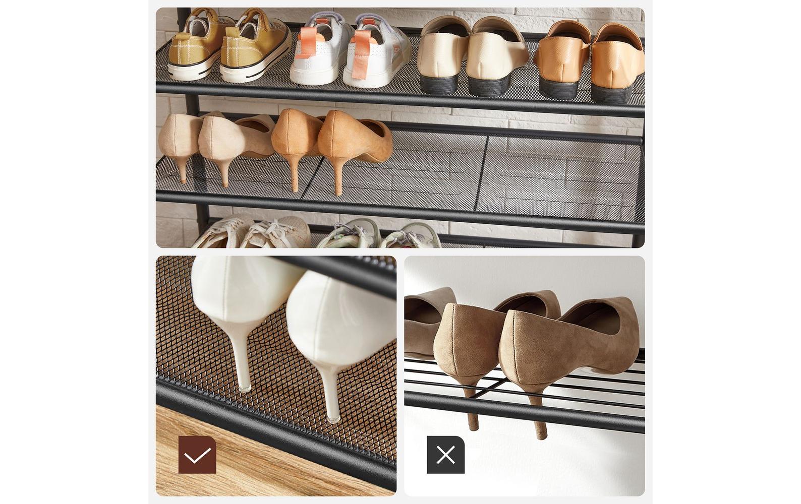 Garderobe 80 cm x 183.5 cm, Braun/SchwarzKleiderständer