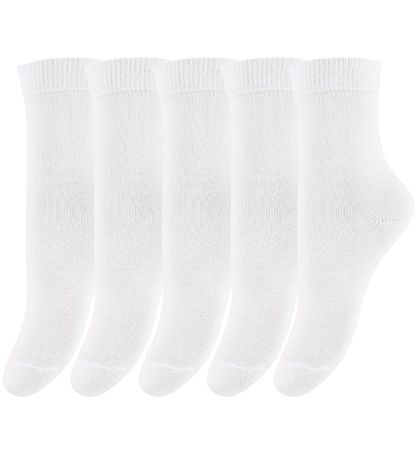 Minymo Socken - 5er-Pack - Weiß