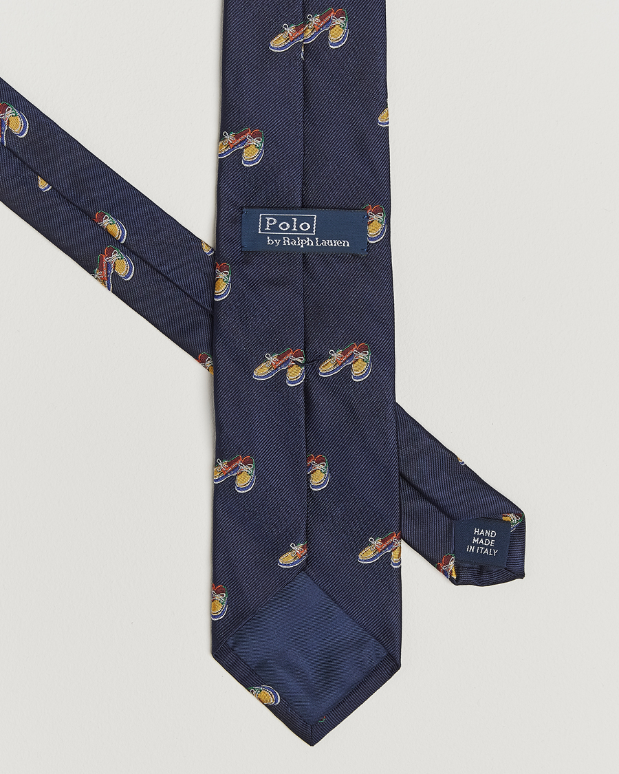 Polo Ralph Lauren Club Boat Shoe Tie Navy