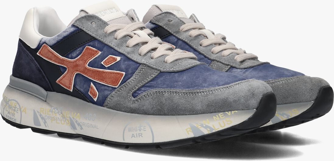 blauwe premiata lage sneakers mick