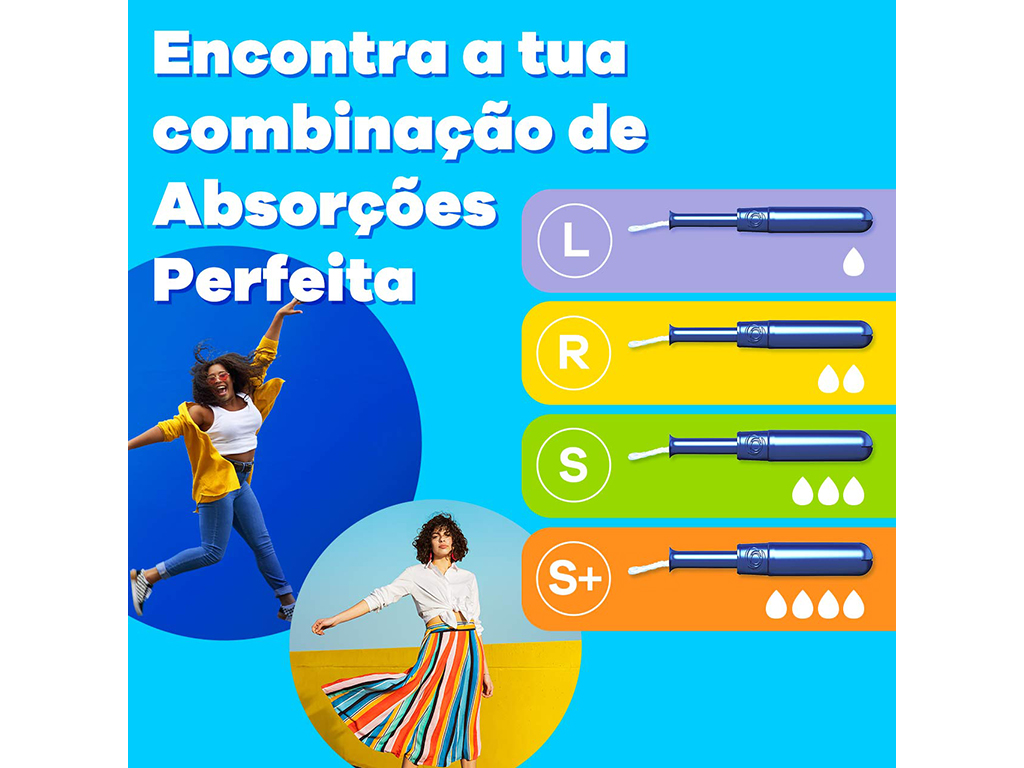 Tampões Compak Ligeiro com Aplicador Tampax 24 un