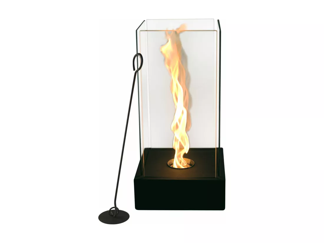 Cheminée de table à l'éthanol avec flamme à effet tornade