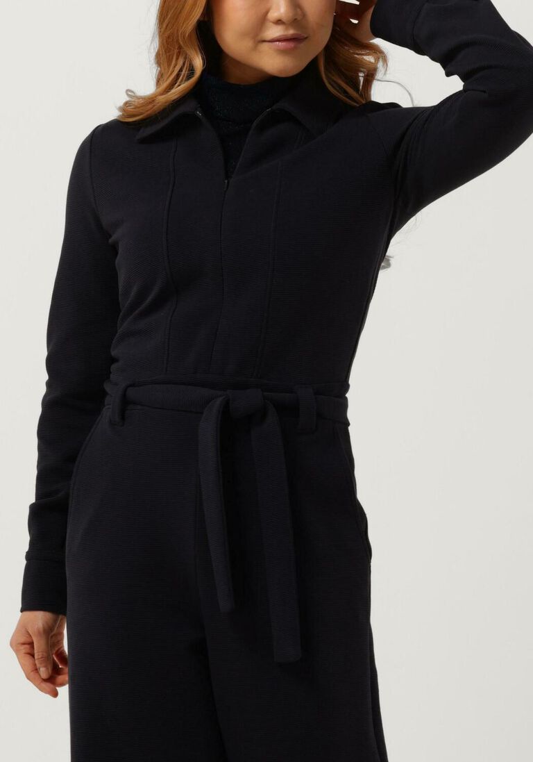 VANILIA donkerblauwe vanilia jumpsuit ribbed jumpsuit
