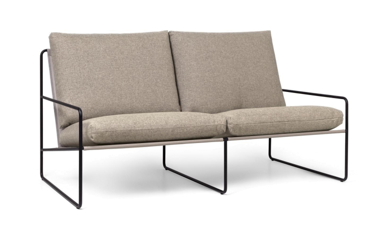 Ferm Living Desert 2-zits loungebank Black/Stripe