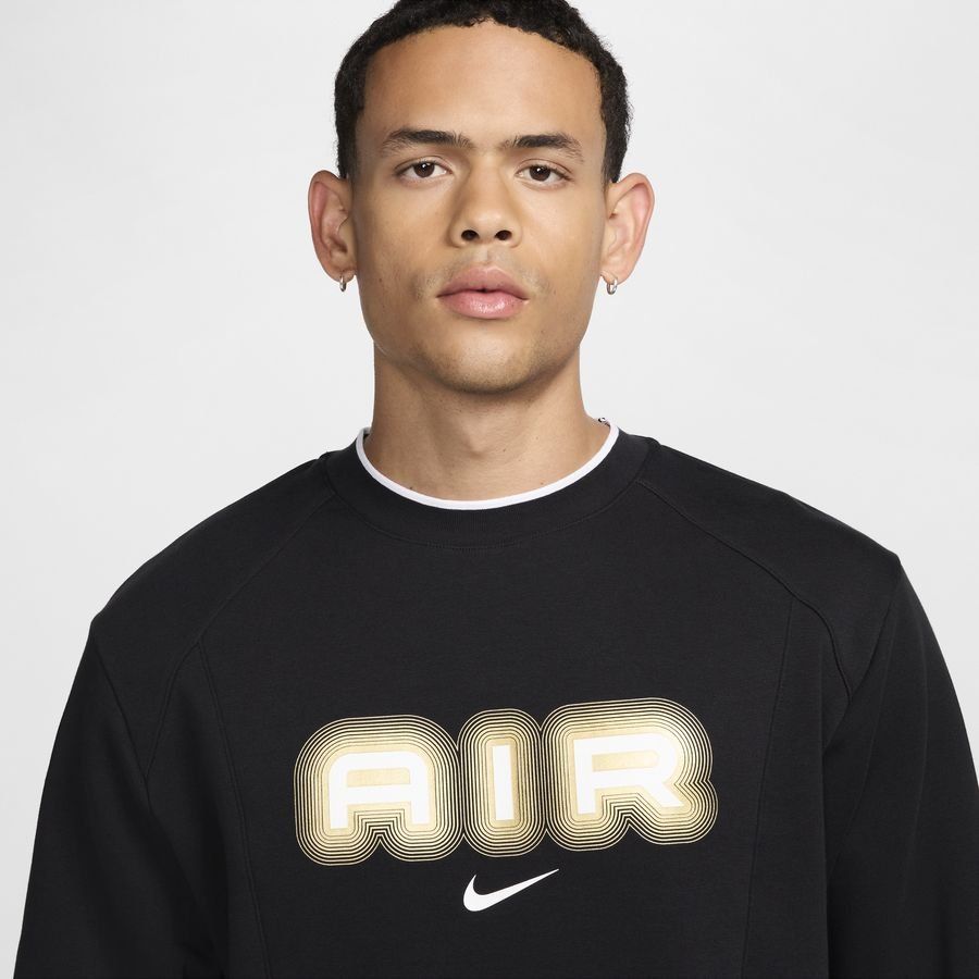 Nike Air Sweat Fleece Crew - Noir/Doré