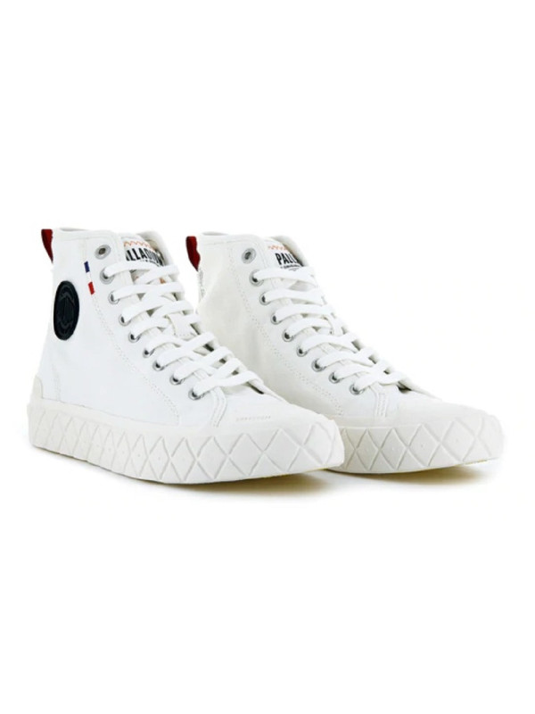 PALLA ACE CANVAS MID Star White - Palladium