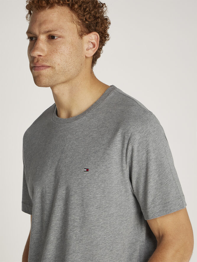 Tommy Hilfiger ESSENTIAL REG FIT HEATHER TEE Medium grey heather