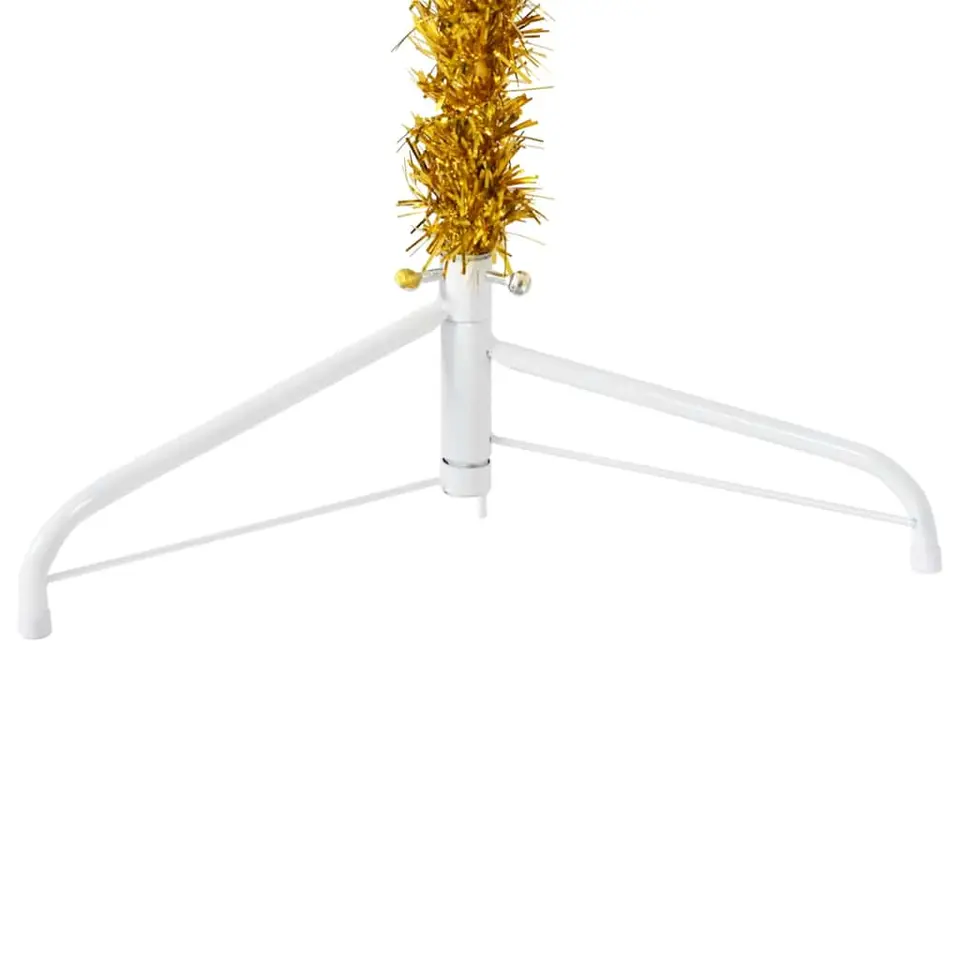 vidaXL - Halve Kunstkerstboom - Goud - 150 cm