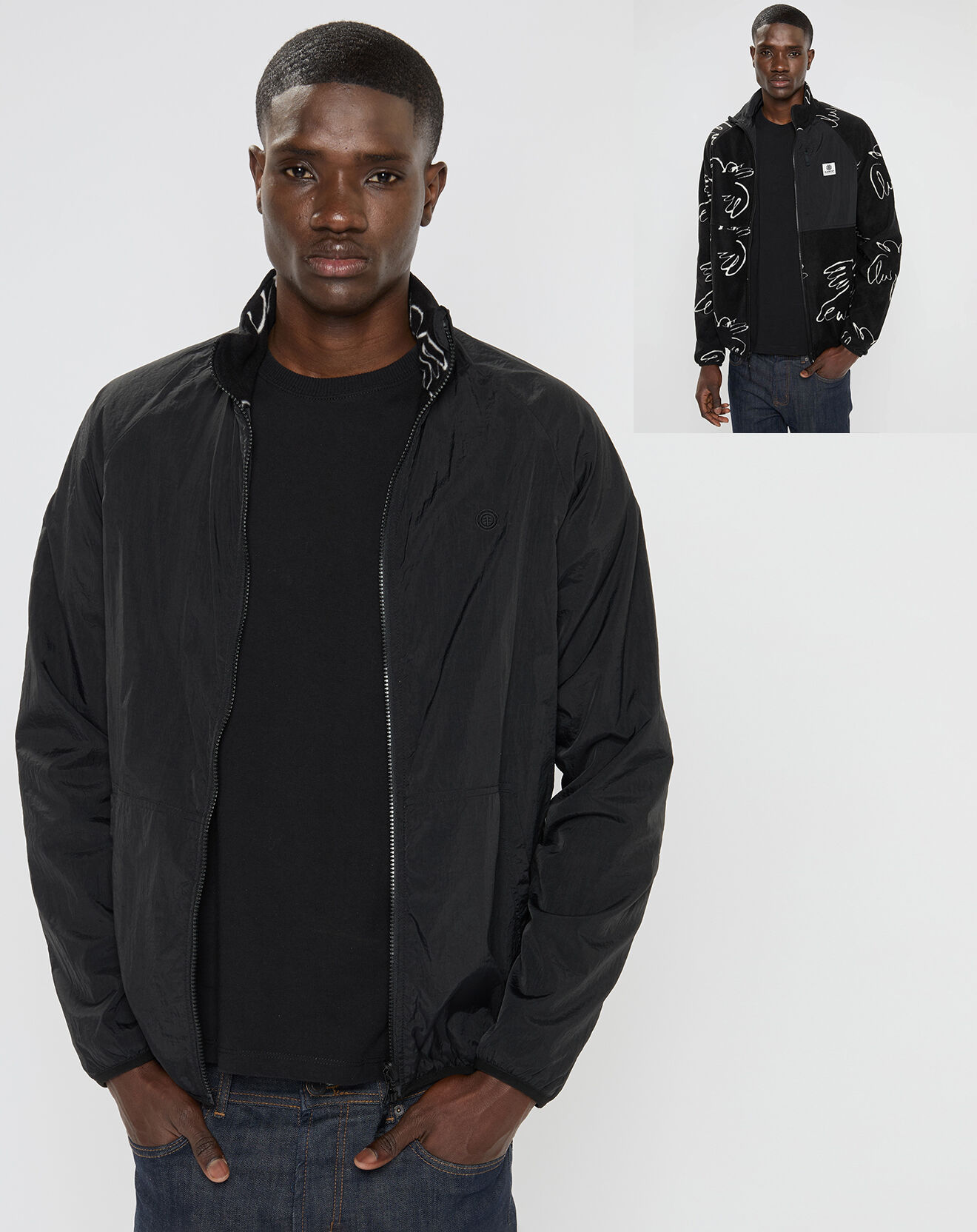 Element Veste Réversible Wolfe noire