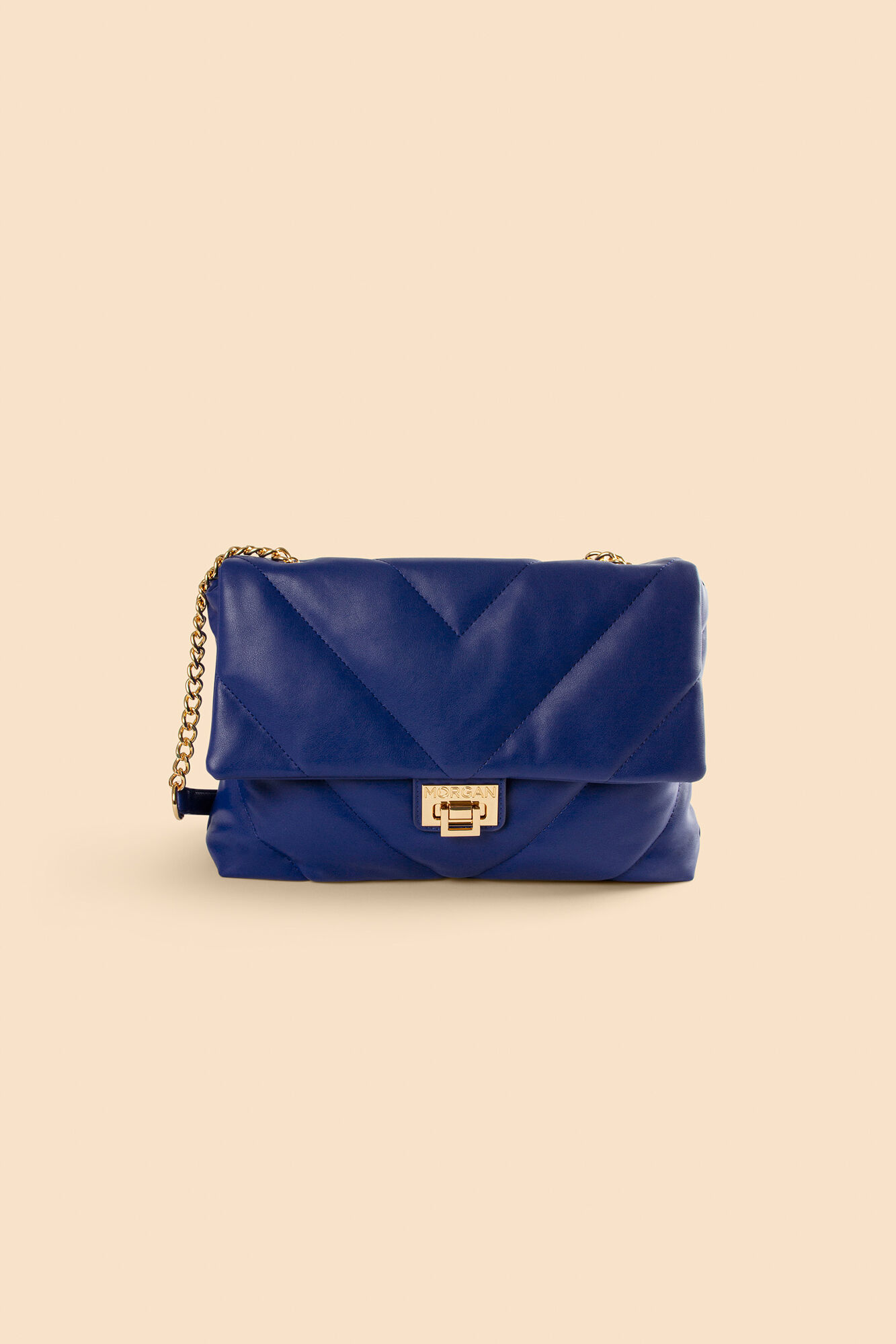 Bolsa retangular acolchoada - Azul