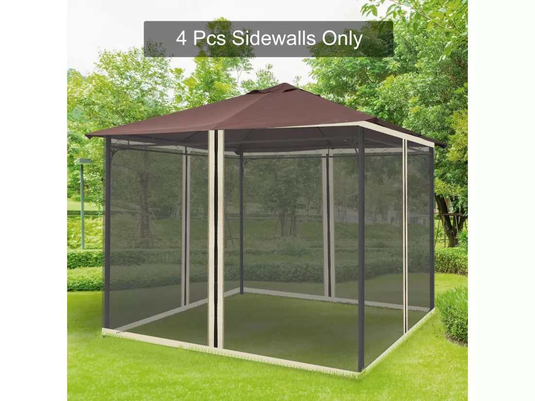 Store banne en tissu, p302cm×h207cm, noir