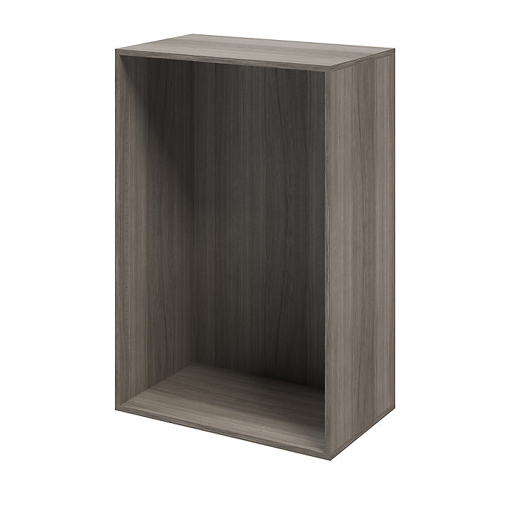 Caisson effet chêne grisé GoodHome Atomia H. 112,5 x L. 75 x P. 45 cm