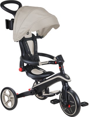 Globber Trehjulssykkel Explorer Sammenleggbar 4-in-1, Lys taupe