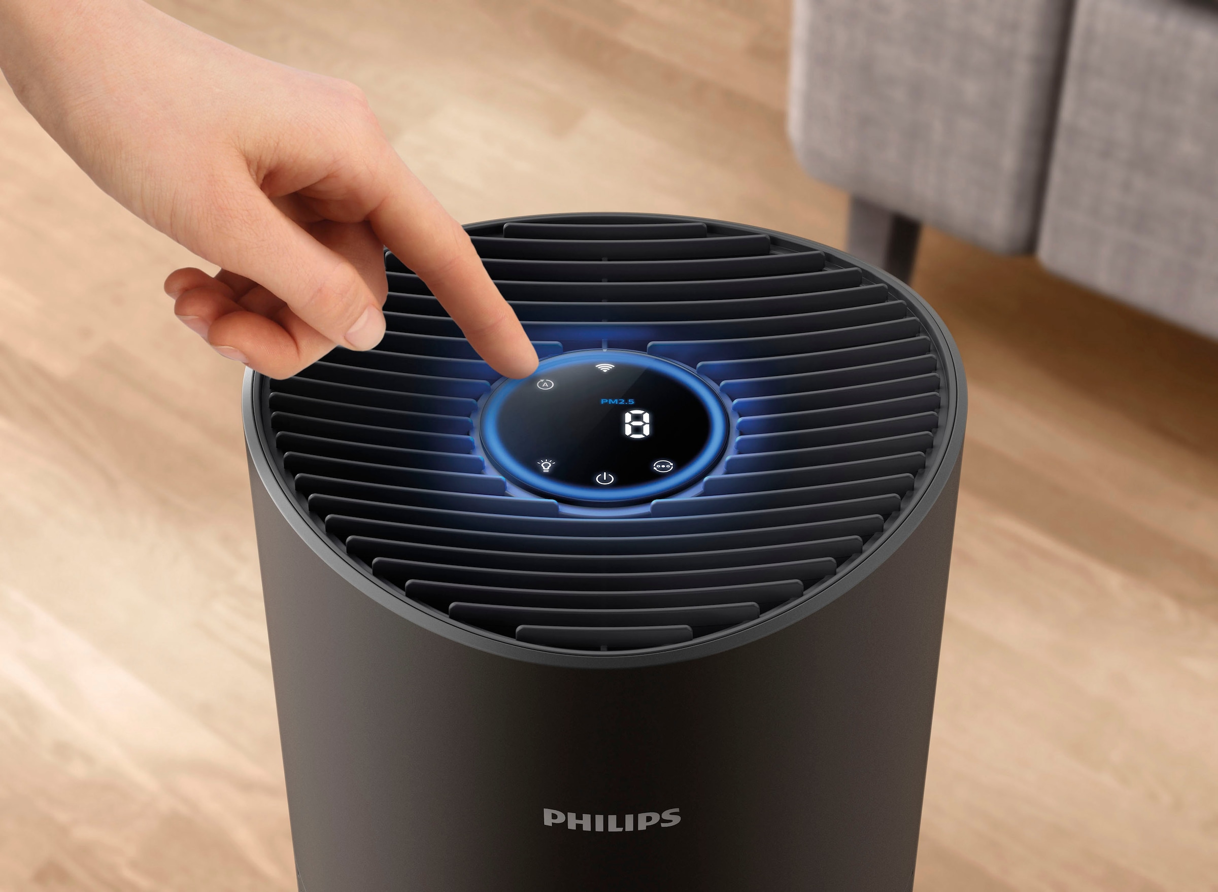 Philips Luftreiniger »AC1715/11 1000i Serie« für 78 qm Räume mit App-Anbindung und für Allergiker geeignet