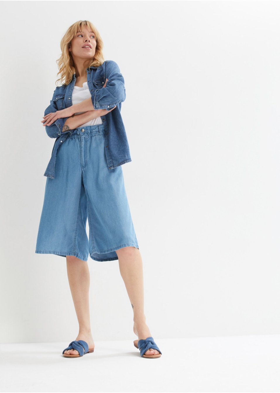 Bermuda en jean en TENCEL™ Lyocell