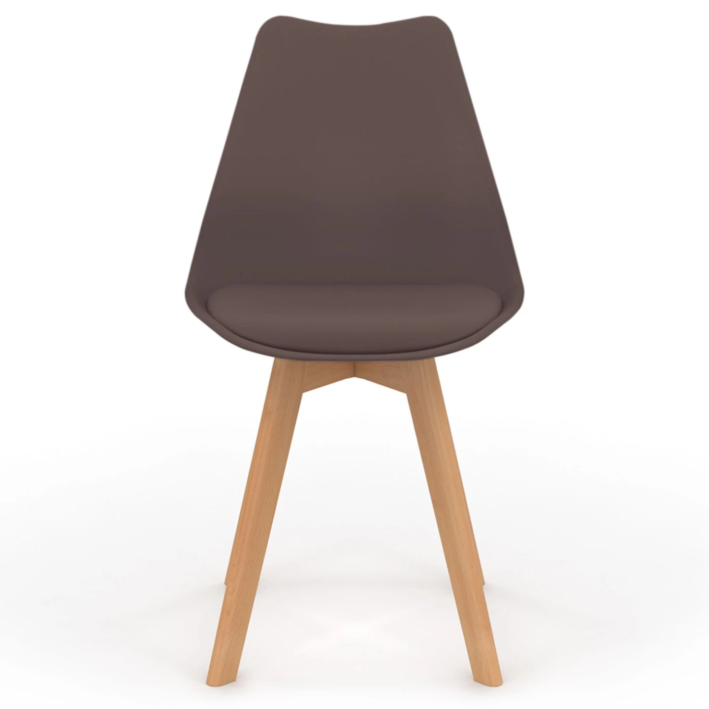 Lot de 6 chaises scandinaves SARA mix color taupe, beige et blanc