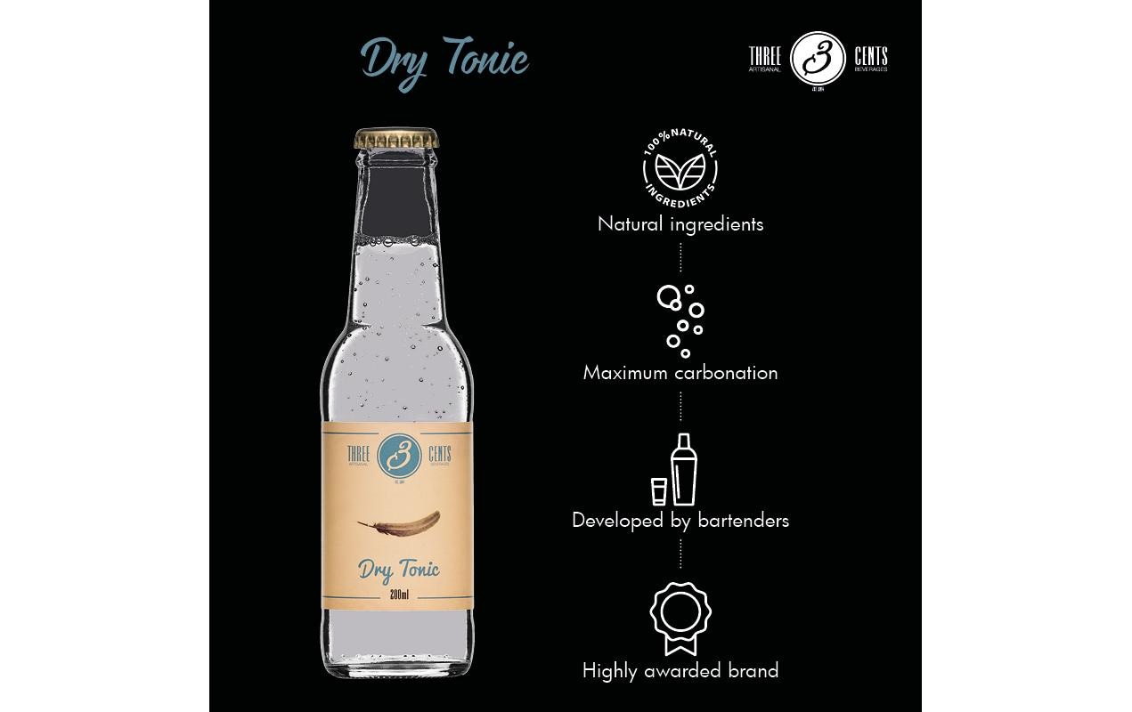 Soft-Drinks Dry Tonic 6 x 0.2 lErfrischungsgetränk mit Tonicgeschmack