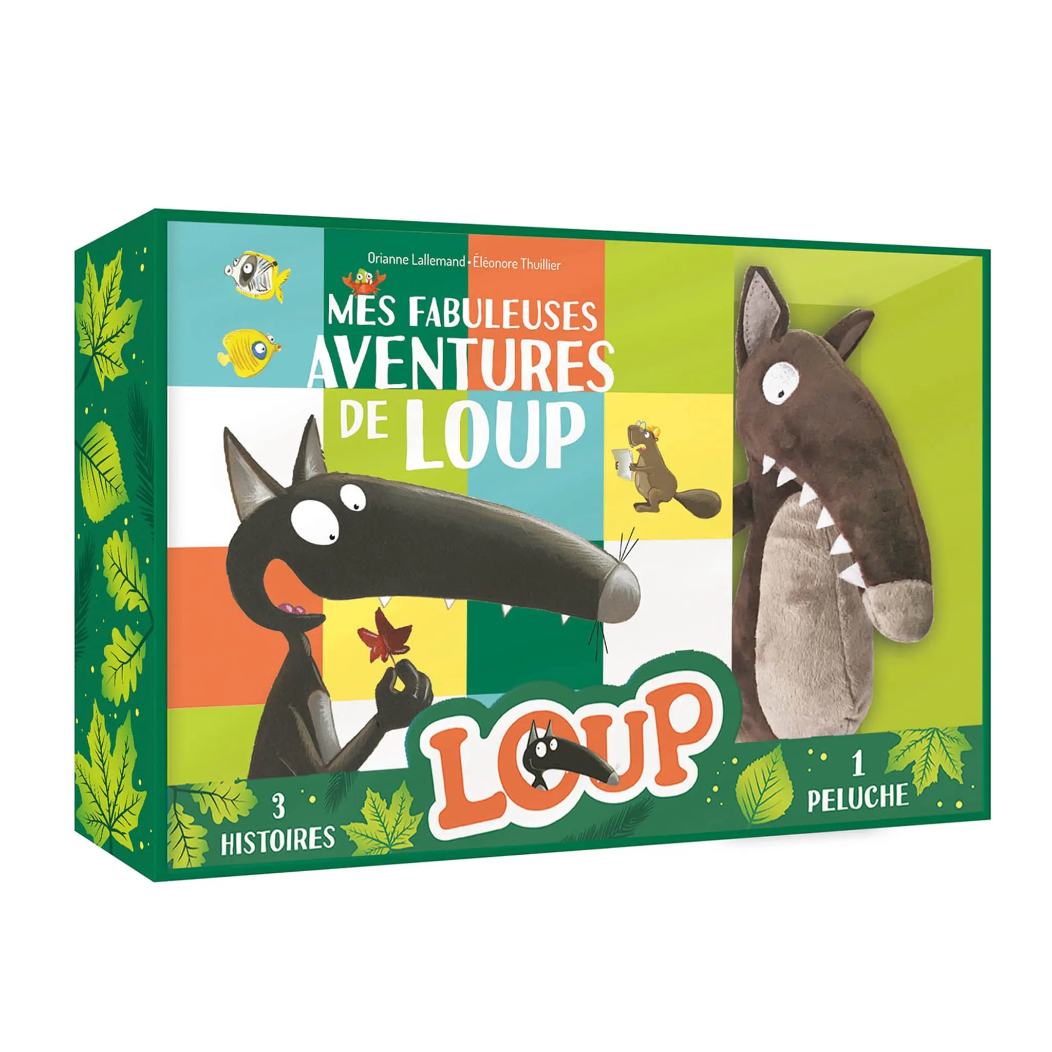 Auzou Mes Fabuleuses Aventures de Loup avec Peluche