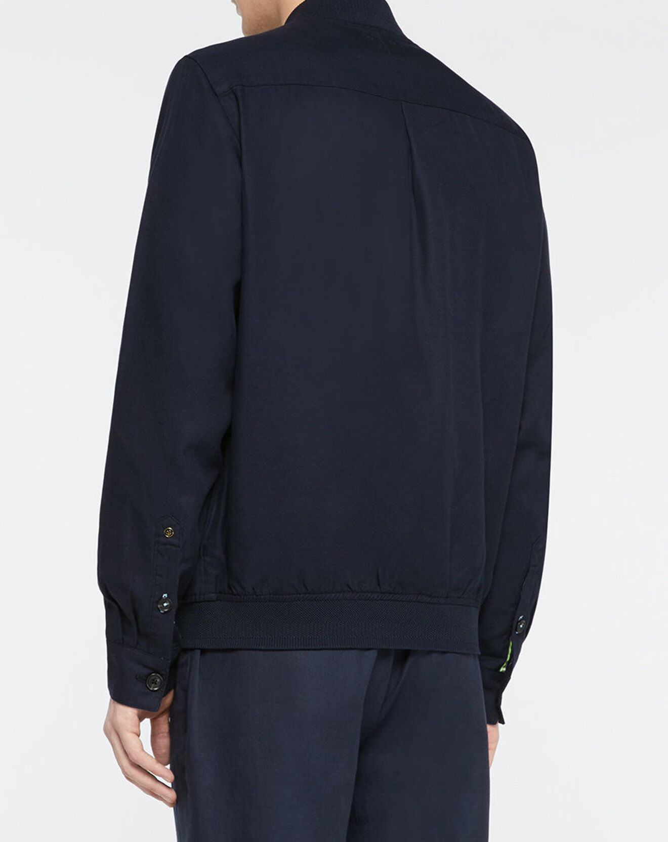 Scotch & Soda Blouson en Lin mélangé bleu marine