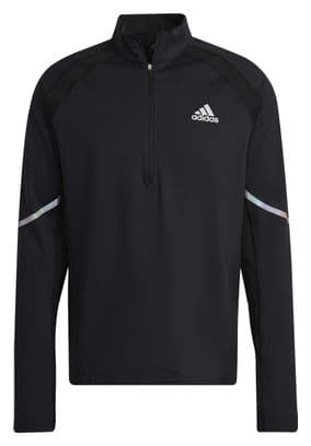 Haut 1/2 Zip adidas running Run Fast Noir Homme