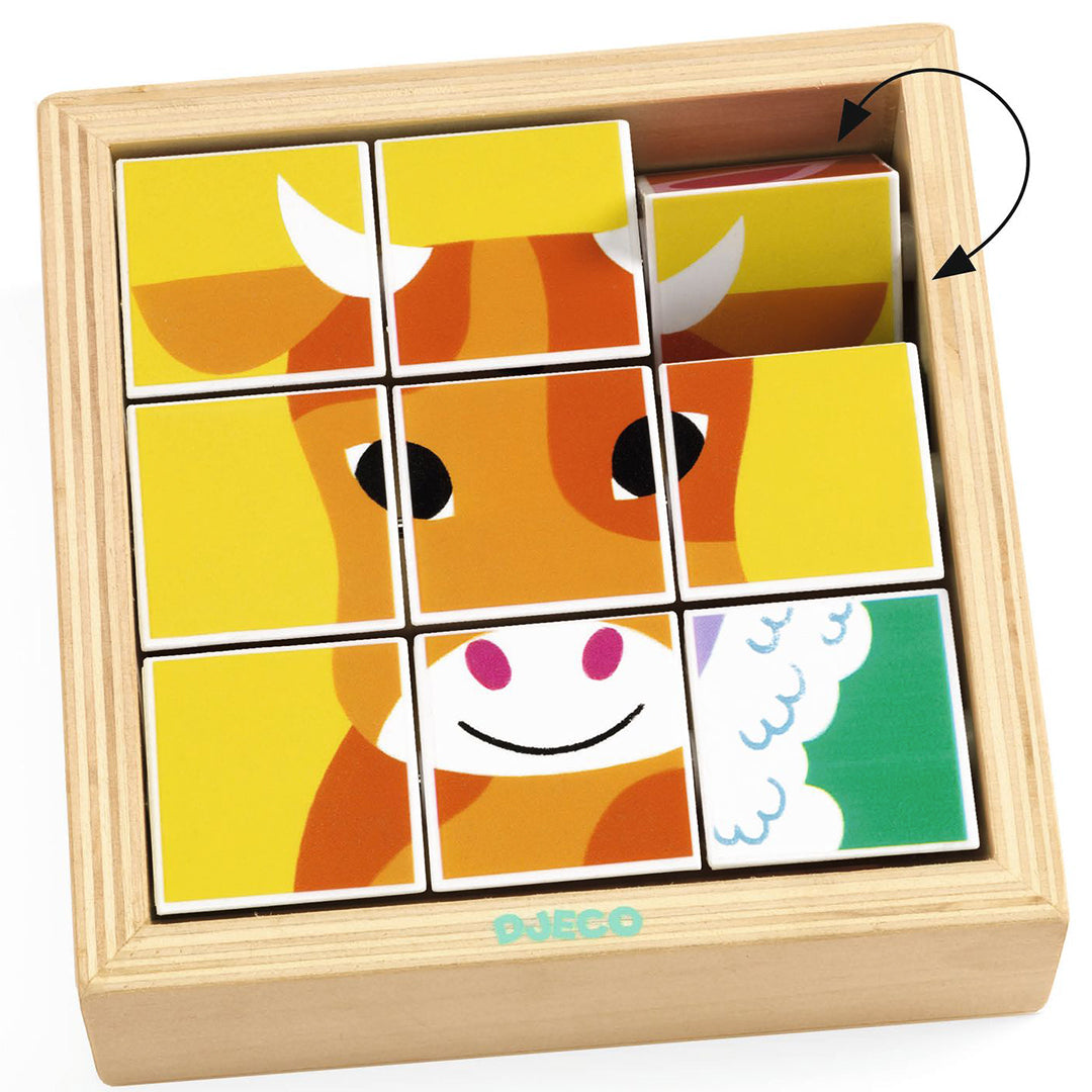 djeco draaipuzzel animoroll - 9st