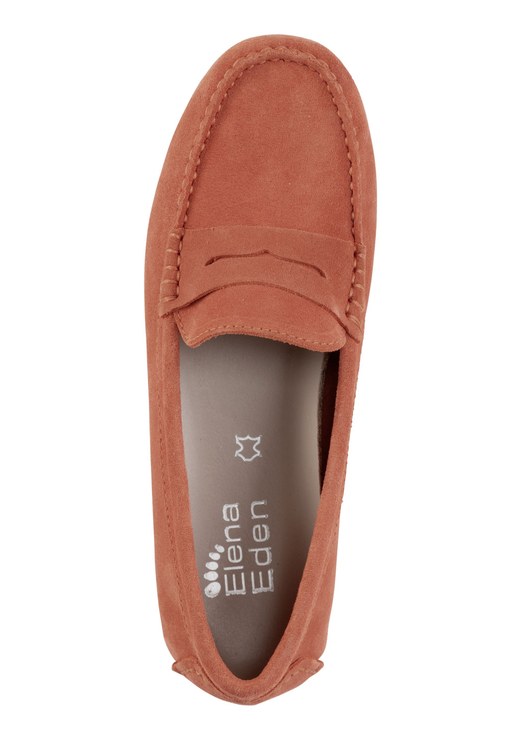 ELENA EDEN Mokassin-Slipper aus geschmeidigem Rind-Veloursleder