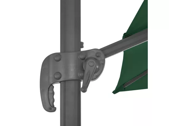 Parasol déporté avec mât en aluminium 400x300 cm vert