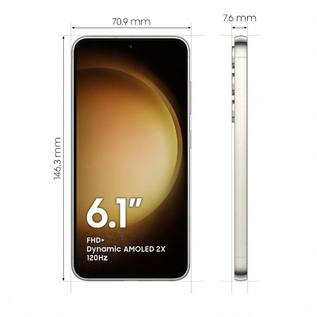Samsung Galaxy S23 - Crème