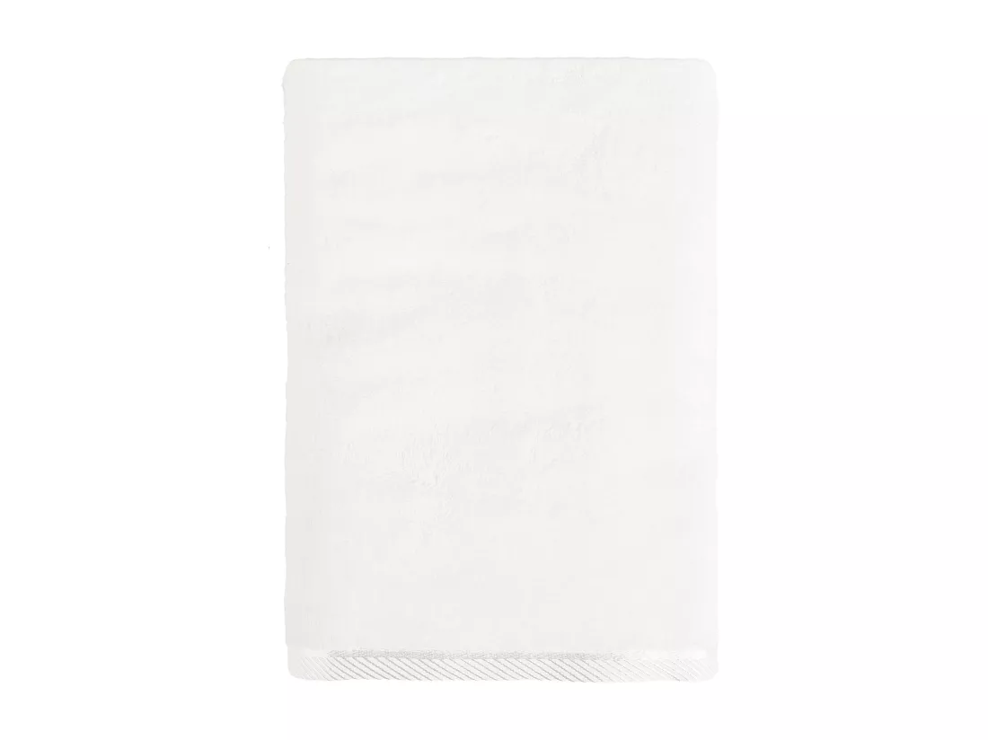 Serviette de Bain en Bambou Blanc Moyen 70 x 130 cm