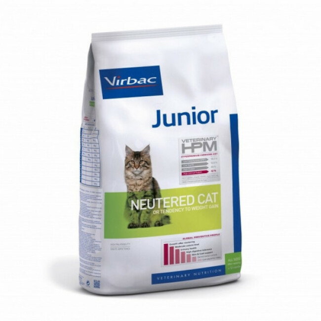 Croquettes Virbac HPM Junior Neutered pour chaton