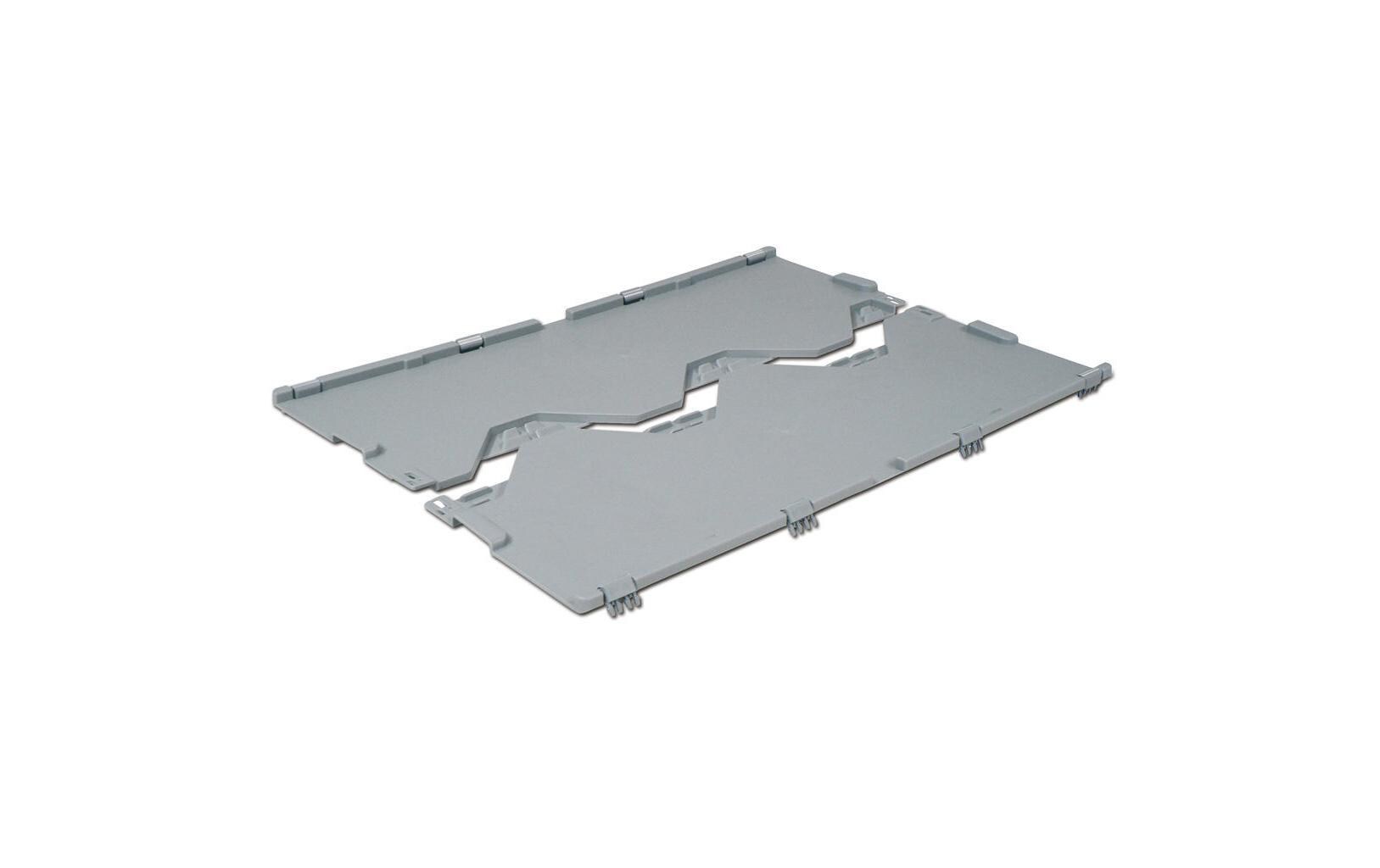 Deckel-Set für FaltboxMit Schnappverschlüssen, 1 Set, grau