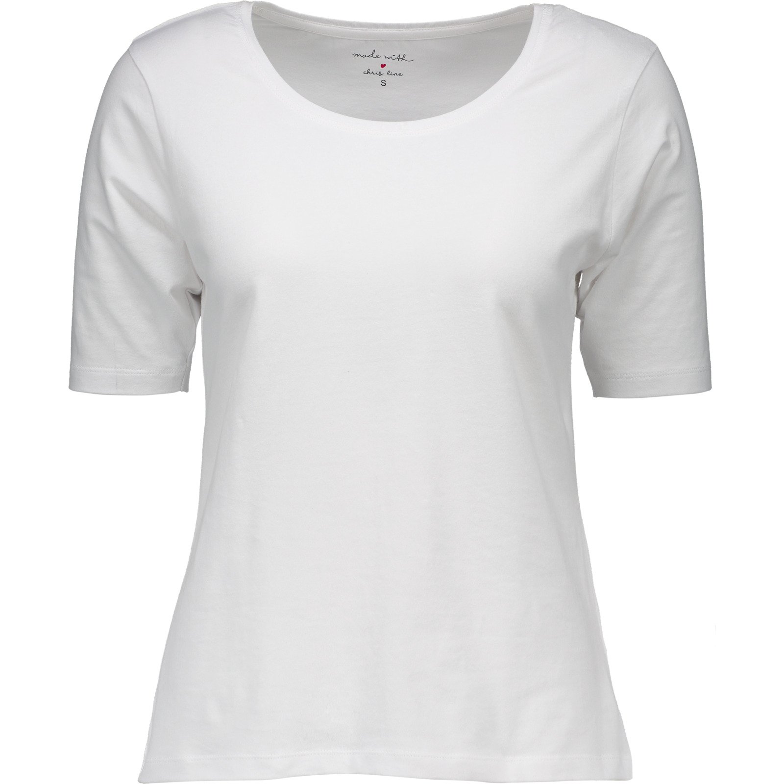 Damen T-Shirt Stretch M, weiss