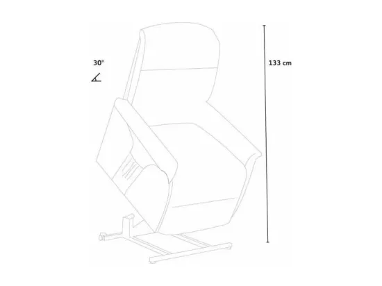 Fauteuil relax électrique inclinable lève-personne et roues Horizon