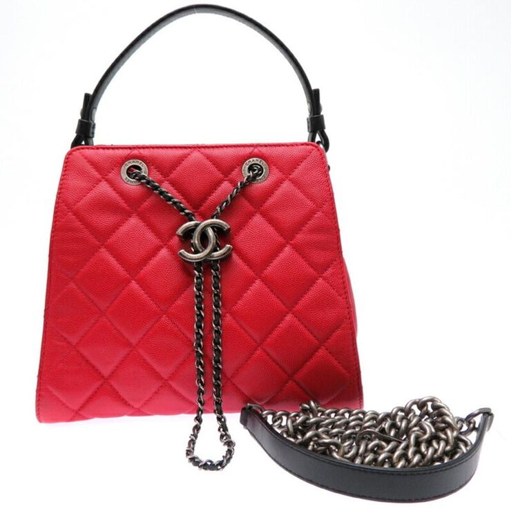 Chanel Vintage Chanel Crossbody Bag Red