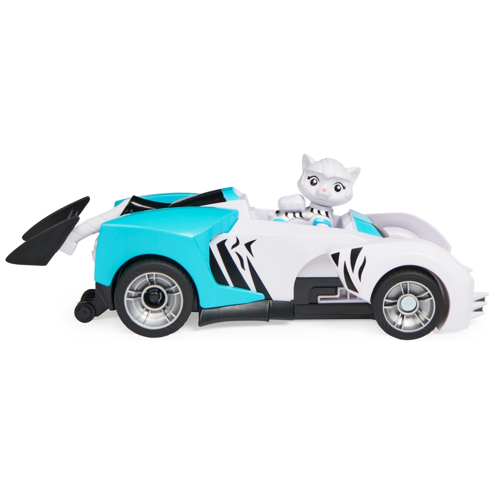PAW Patrol, Katzenrudel, Rorys verwandelbares Spielzeugauto mit Sammelfigur