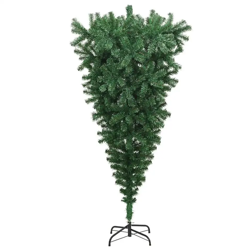 vidaXL Kunstkerstboom omgekeerd met standaard 180 cm groen
