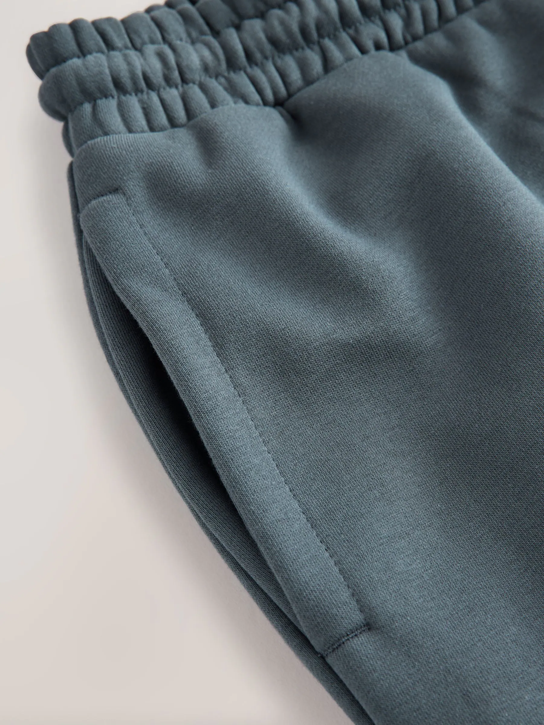 Staalblauw - Straight fit - Katoenrijke Jersey Joggingbroeken