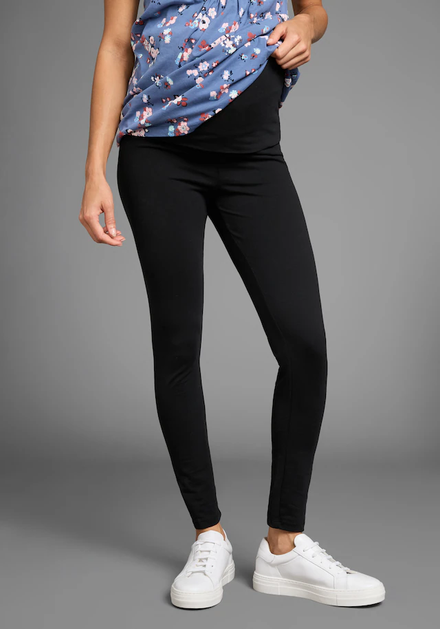 Neun Monate Umstandsleggings », Hose mit extrabreitem Umschlag, 2in1 Optik«  Für Schwangerschaft und Stillzeit