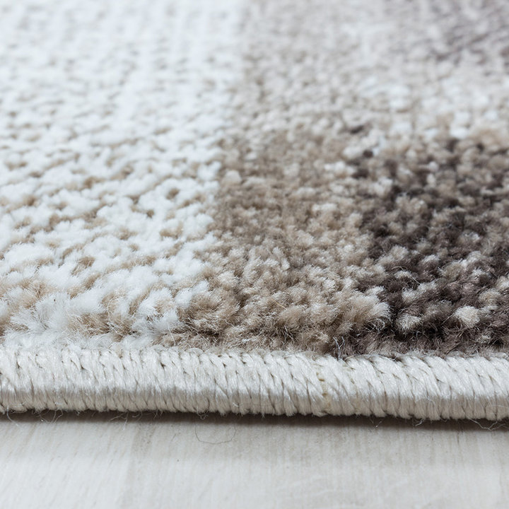 Modern vloerkleed - Optimism Box Taupe Grijs | Speels