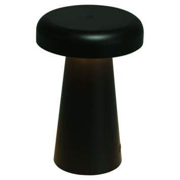 Tafellamp Myco draadloos LED 3W USB oplaadbaar, zwart