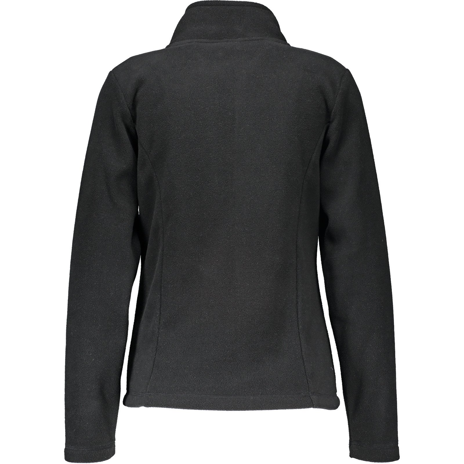 Damen-Polarfleecejacke mit Stehkragen M, schwarz
