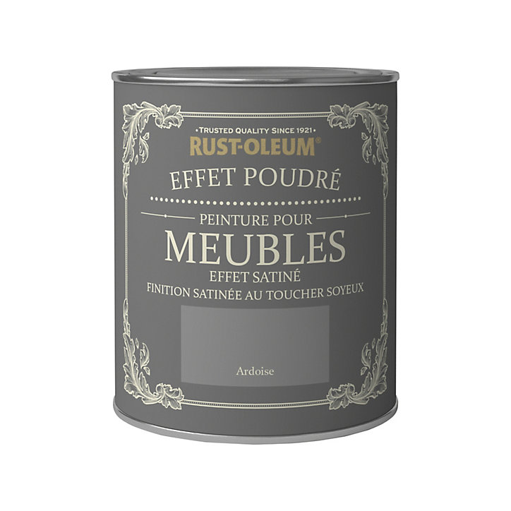 Peinture pour meubles Rust-Oleum ardoise effet poudré satin 0,75L